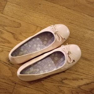 Girls' Pink Ballet Flats with Bow